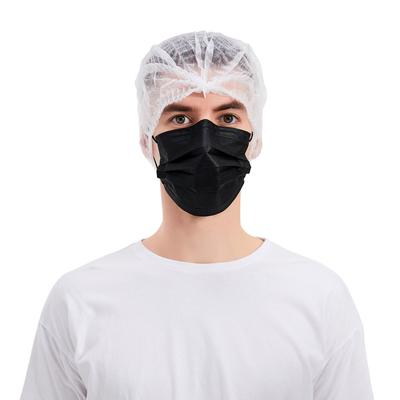 Máscara disponible el 17.5x9.5cm de la boca del polvo del negro de 3 Plys